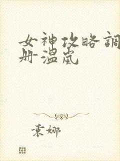 女神攻略调教手册温岚