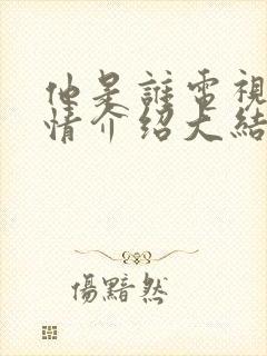 他是谁电视剧剧情介绍大结局