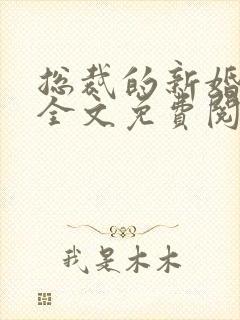 总裁的新婚秘爱全文免费阅读