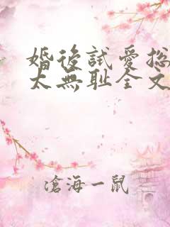 婚后试爱总裁别太无耻全文免费阅读