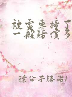 被电车撞了轻伤一般赔偿多少钱