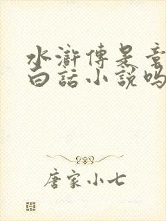 水浒传是章回体白话小说吗