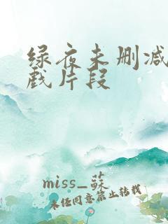 绿夜未删减版床戏片段