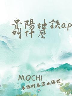 贵阳地铁app叫什么