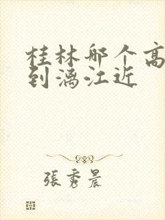 桂林哪个高铁站到漓江近