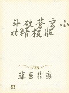斗破苍穹小说txt精校版