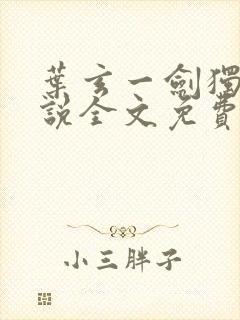 叶玄一剑独尊小说全文免费阅读