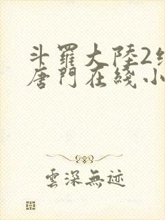斗罗大陆2绝世唐门在线小说