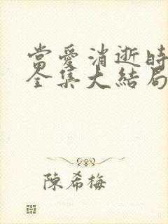 当爱消逝时短剧全集大结局