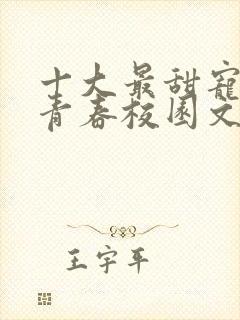 十大最甜宠小说青春校园文