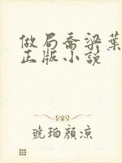 做局乔梁叶心仪正版小说