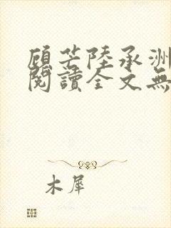 顾芒陆承洲免费阅读全文无窗口
