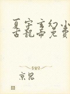 夏宇玄幻小说万古龙帝免费