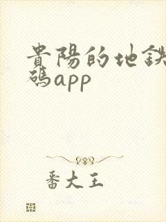 贵阳的地铁乘车码app