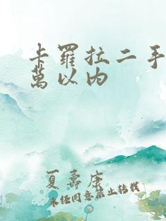 卡罗拉二手车5万以内