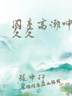 国产高潮呻吟久久久