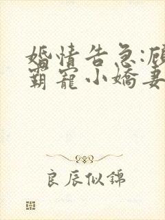 婚情告急:顾少霸宠小娇妻唐娅