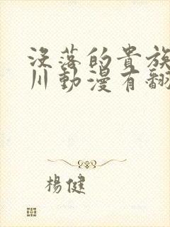 没落的贵族琉璃川动漫有翻译