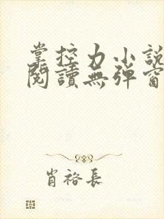 掌控力小说免费阅读无弹窗