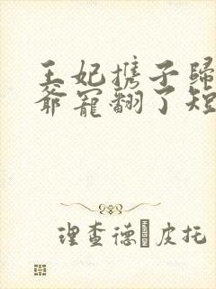 王妃携子归来王爷宠翻了短剧免费