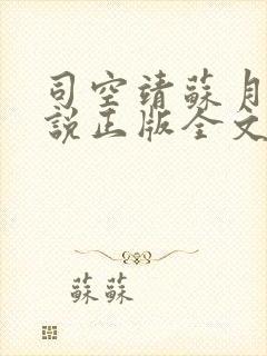 司空靖苏月汐小说正版全文免费阅读txt