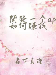 开发一个app如何赚钱 开发一个app如何赚钱
