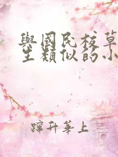 与国民校草是女生类似的小说