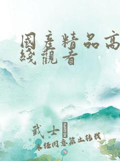 国产精品高潮在线观看