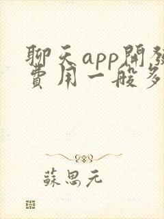 聊天app开发费用一般多少钱