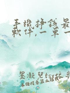 手机挣钱最快的软件,一单一结
