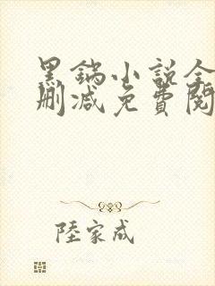 黑锅小说全文无删减免费阅读 黑锅小说全文无删减免费阅读