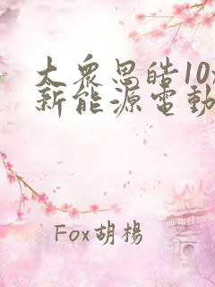 大众思皓10x新能源电动汽车价格