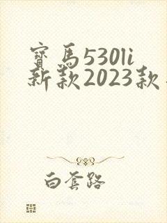 宝马530li新款2023款落地价
