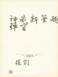 神藏新笔趣阁无弹窗