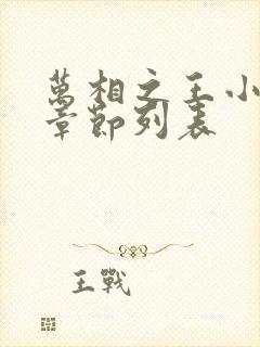 万相之王小说新章节列表