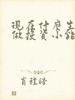 现在什么生意好做投资小能赚钱