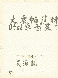 大众帕萨特330tsi车型及价格