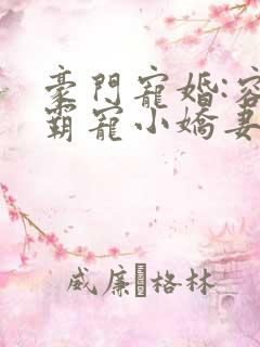 豪门宠婚:容少霸宠小娇妻 古默