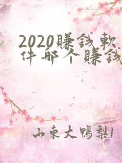 2020赚钱软件哪个赚钱多