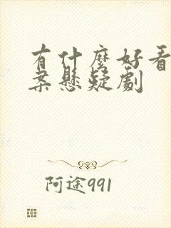 有什么好看的破案悬疑剧