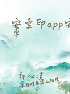 安云印app安卓