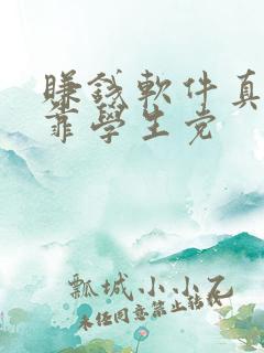赚钱软件真实可靠学生党