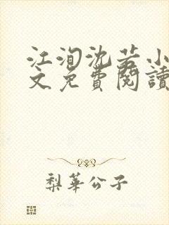 江洵沈若小说全文免费阅读