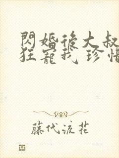 闪婚后大叔每天狂宠我 珍惜珍