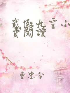武傲九霄小说免费阅读