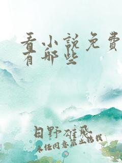 看小说免费网站有哪些