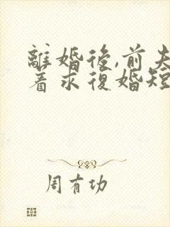 离婚后,前夫哭着求复婚短剧免费观看