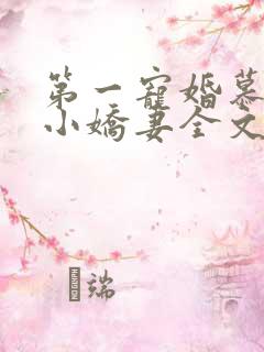 第一宠婚慕少的小娇妻全文免费