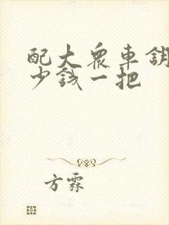 配大众车钥匙多少钱一把