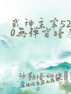 武神主宰5200无弹窗暗魔师